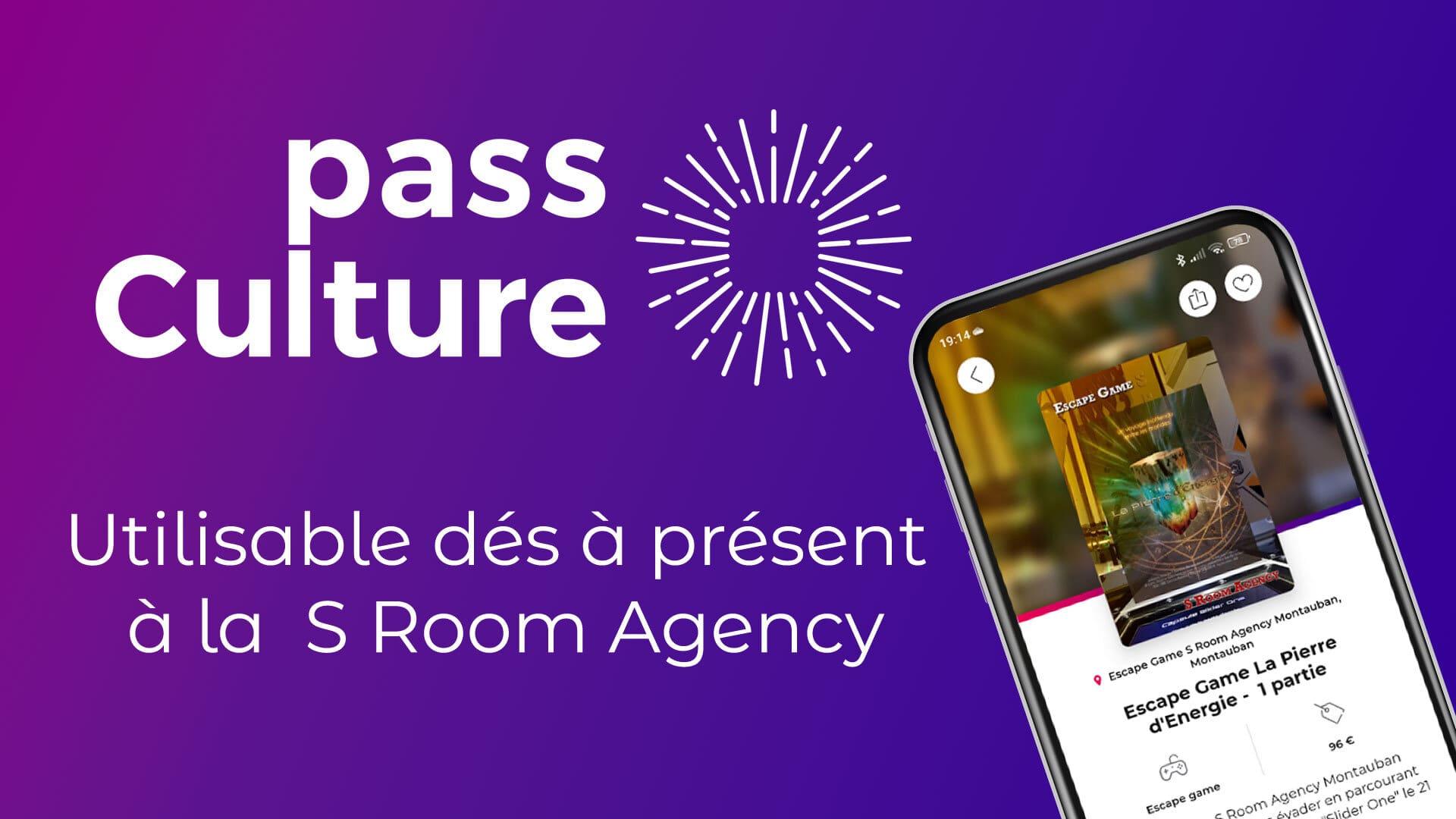 Bannière Réserver un escape game avec le Pass Culture - Escape Game Montauban S Room Agency